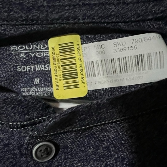 Roundtree & Yorke 3 button long sleeve tee - Picture 2 of 4